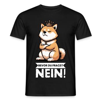 Before You Ask Shiba Inu Shiba Owner Shiba Inus - Men's T-Shirt - black - Front - AI Model Male 178 light (178cm)
