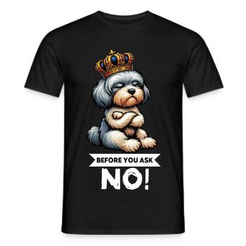 Before You Ask Havanese Havanese Keepers Havanese - Men's T-Shirt - black - Front - AI Model Male 178 light (178cm)