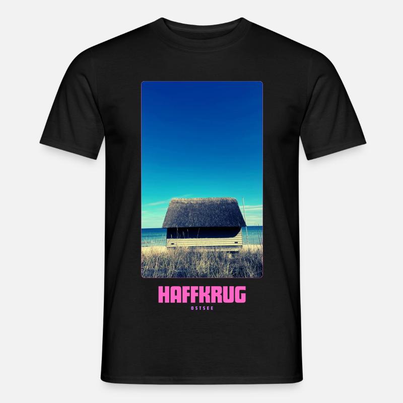 HAFFKRUG Strand - Männer T-Shirt - Schwarz