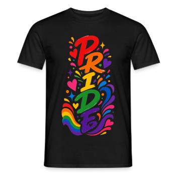 Pride Month Outfit Geschenk für Frauen Männer - Männer T-Shirt - Schwarz - Vorne - AI Model Male 178 light (178cm)