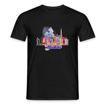 dubai 4 j - Männer T-Shirt - Schwarz - Vorne - AI Model Male 178 light (178cm)