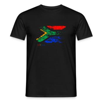 africa F - Männer T-Shirt - Schwarz - Vorne - AI Model Male 178 light (178cm)