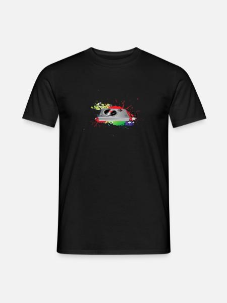 turn table music band 5 F - Men's T-Shirt - black