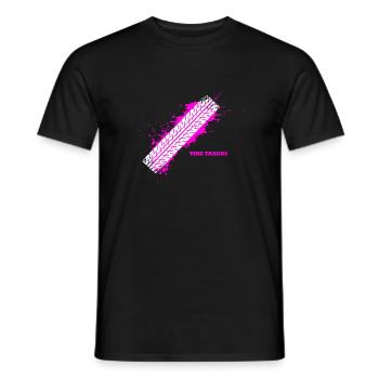 sports car tire 45 F - Men's T-Shirt - black - Front - AI Model Male 178 light (178cm)
