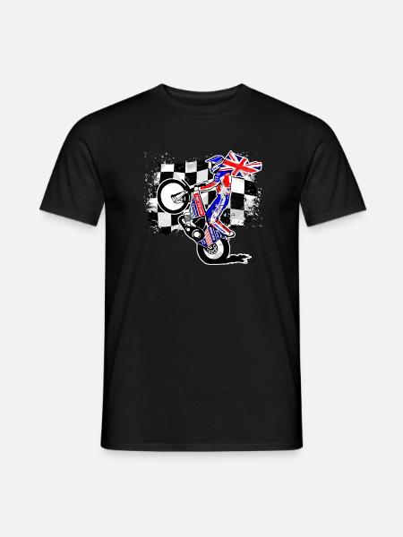 Speedway - Union Jack - UK Flag - Men's T-Shirt - black