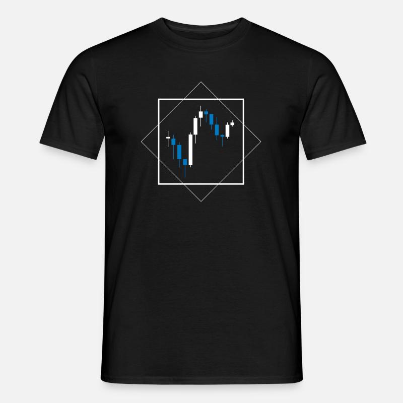 Trading Chart - Männer T-Shirt - Schwarz