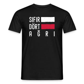 Agri 04 Türkei Turkiye Geschenk Urlaub Türk TR - Männer T-Shirt - Schwarz - Vorne - AI Model Male 178 light (178cm)