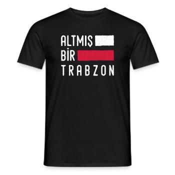 61 Trabzon Türkei Turkiye Geschenk Urlaub TR Türk - Männer T-Shirt - Schwarz - Vorne - AI Model Male 178 light (178cm)