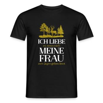 Ich liebe es - Männer T-Shirt - Schwarz - Vorne - AI Model Male 178 light (178cm)