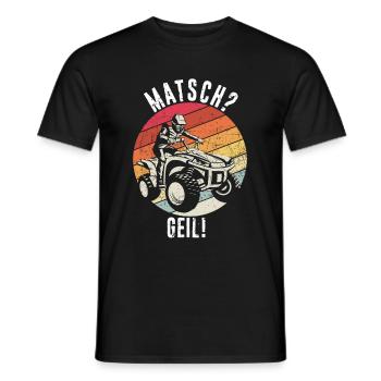 Quad Bike Biker Quad Zubehör Quad Geschenk Matsch - Männer T-Shirt - Schwarz - Vorne - AI Model Male 178 light (178cm)