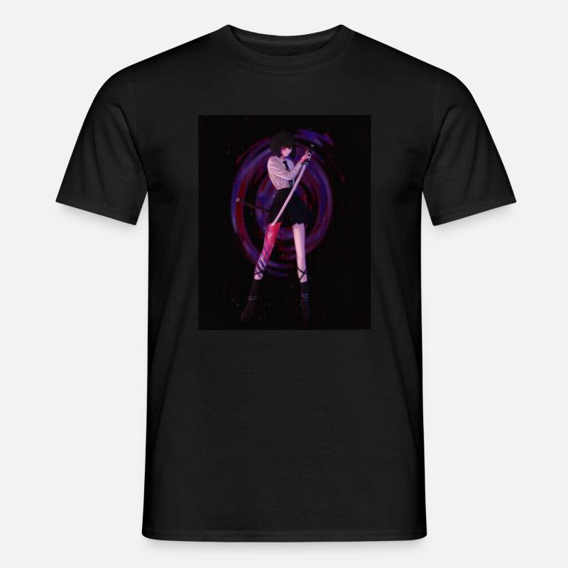 Samurai Mädchen - Männer T-Shirt - Schwarz