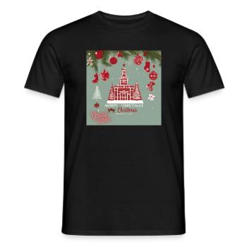 Design de Noël - T-shirt homme - noir - Devant - AI Model Male 178 light (178cm)
