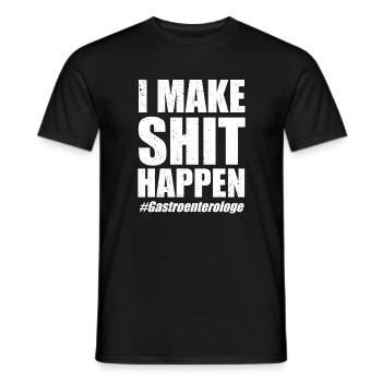 Docteur infirmière endoscopie - T-shirt homme - noir - Devant - AI Model Male 178 light (178cm)