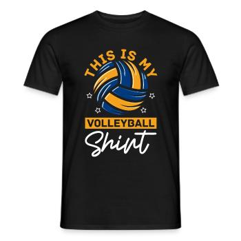 Volleyball Beach Volleyball - Men's T-Shirt - black - Front - AI Model Male 178 light (178cm)