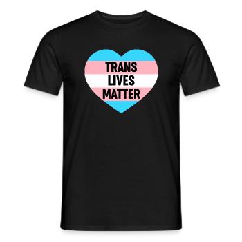There Are More Than 2 Genders Trans Lives Matter - Men's T-Shirt - black - Front - AI Model Male 178 light (178cm)