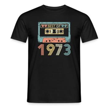 Le meilleur de 1973 - T-shirt homme - noir - Devant - AI Model Male 178 light (178cm)