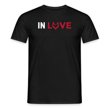 In Love - Being in Love - Men's T-Shirt - black - Front - AI Model Male 178 light (178cm)