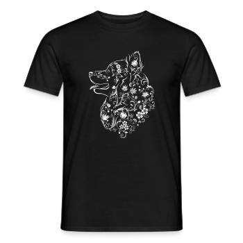 Kukkaislappari Vaalea - Men's T-Shirt - black - Front - AI Model Male 178 light (178cm)