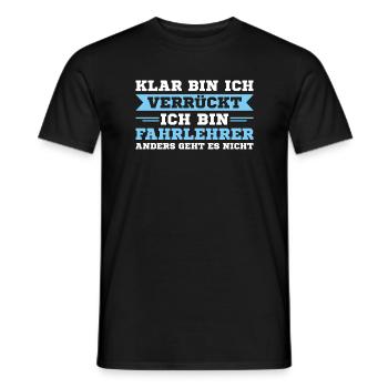 Fahrschule Humor Fahrlehrer - Männer T-Shirt - Schwarz - Vorne - AI Model Male 178 light (178cm)