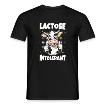 Laktose intolerant lustige Milch Kuh Meme - Männer T-Shirt - Schwarz - Vorne - AI Model Male 178 light (178cm)