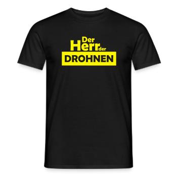 der herr der drohnen - Männer T-Shirt - Schwarz - Vorne - AI Model Male 178 light (178cm)