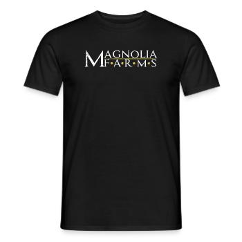Magnolia Farms Waco Texas Gift - Men's T-Shirt - black - Front - AI Model Male 178 light (178cm)