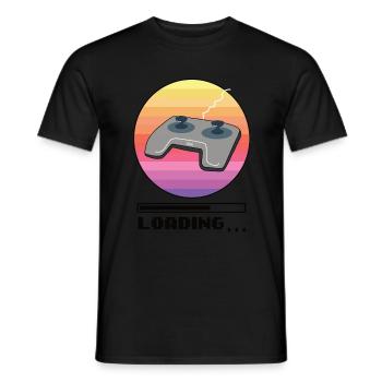 Retro Controller - Gaming - Männer T-Shirt - Schwarz - Vorne - AI Model Male 178 light (178cm)
