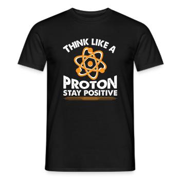 rester positif - Professeur professeur de chimie - T-shirt homme - noir - Devant - AI Model Male 178 light (178cm)