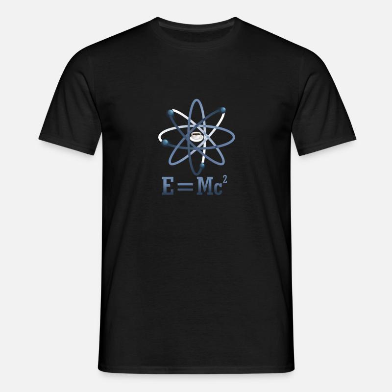 E = MC2 - Coffee Atom Elemento - Men's T-Shirt - black
