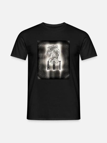 Kunstfrau - Männer T-Shirt - Schwarz
