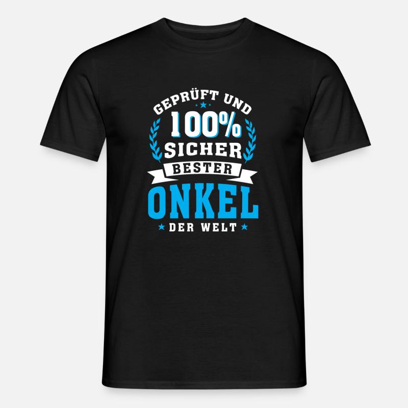 Bester Onkel der Welt - Männer T-Shirt - Schwarz