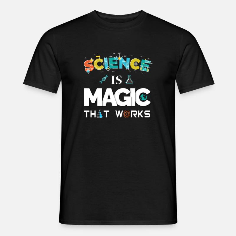 Science is magic that works - Männer T-Shirt - Schwarz