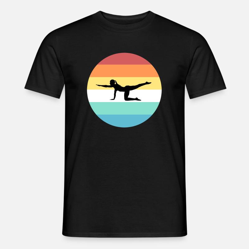 Pilates - Männer T-Shirt - Schwarz