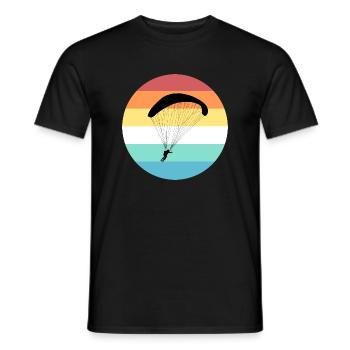 parapente - T-shirt homme - noir - Devant - AI Model Male 178 light (178cm)