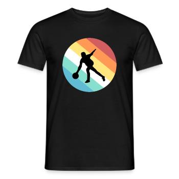 Bowling - Männer T-Shirt - Schwarz - Vorne - AI Model Male 178 light (178cm)