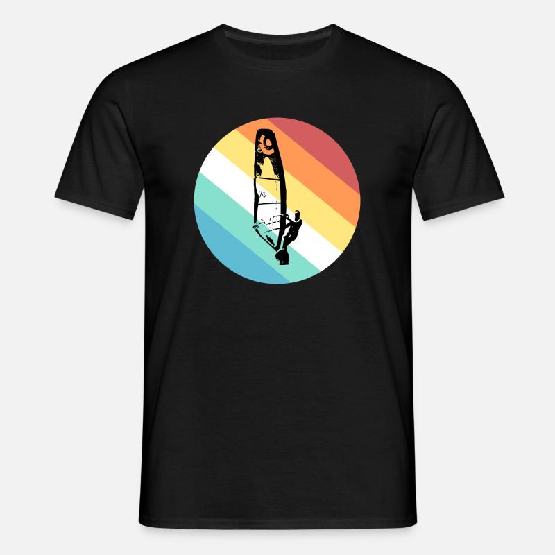 Windsurfer - Männer T-Shirt - Schwarz