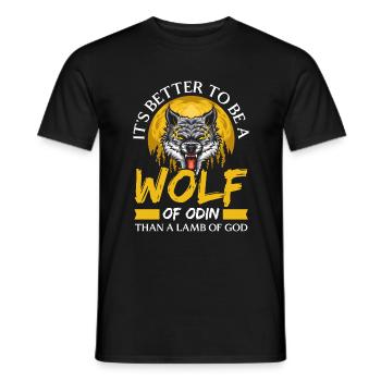 Wikinger Runen Vater Mythologie - Männer T-Shirt - Schwarz - Vorne - AI Model Male 178 light (178cm)