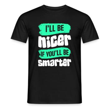 Sarcasme Comique Ironie - T-shirt homme - noir - Devant - AI Model Male 178 light (178cm)
