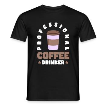 Coffee Lovers Early Riser Drink - Men's T-Shirt - black - Front - AI Model Male 178 light (178cm)