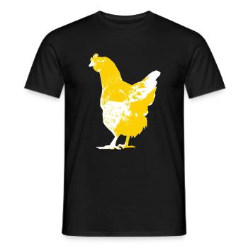 Huhn - Männer T-Shirt - Schwarz - Vorne - AI Model Male 178 light (178cm)