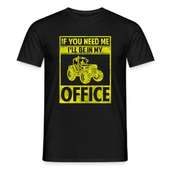 Bauer Anbau Acker Fahrzeug - Männer T-Shirt - Schwarz - Vorne - AI Model Male 178 light (178cm)