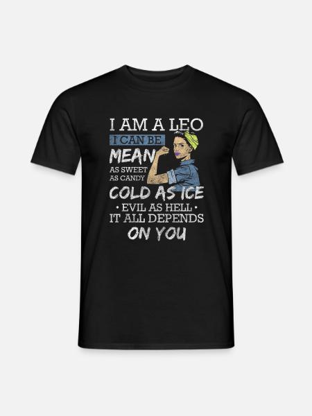 Leo superstition characteristics Leo - Men's T-Shirt - black