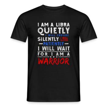 Waage Geburt Aberglauben - Männer T-Shirt - Schwarz - Vorne - AI Model Male 178 light (178cm)