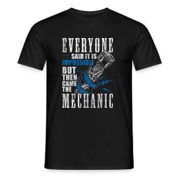 Car Craftsman Master Motor - Men's T-Shirt - black - Front - AI Model Male 178 light (178cm)