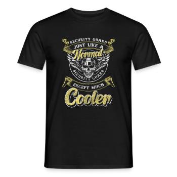 Sécurité Protection Travail Quart De Nuit - T-shirt homme - noir - Devant - AI Model Male 178 light (178cm)