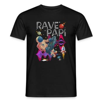 Discothèque rave - T-shirt homme - noir - Devant - AI Model Male 178 light (178cm)