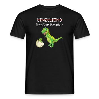 Einzelkind Großer Bruder Dinosaurier Großer Bruder - Männer T-Shirt - Schwarz - Vorne - AI Model Male 178 light (178cm)