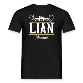 Lian Geschenkidee Geschenk Geburtstag - Männer T-Shirt - Schwarz - Vorne - AI Model Male 178 light (178cm)
