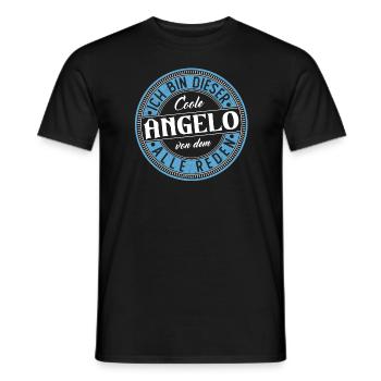 Angelo Geschenkidee Geschenk Geburtstag - Männer T-Shirt - Schwarz - Vorne - AI Model Male 178 light (178cm)
