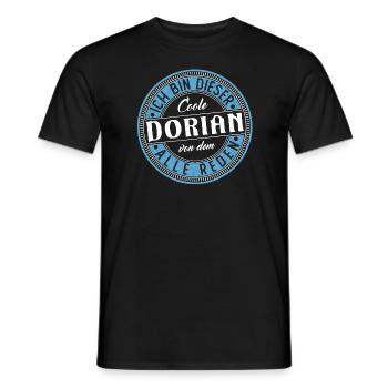 Dorian Geschenkidee Geschenk Geburtstag - Männer T-Shirt - Schwarz - Vorne - AI Model Male 178 light (178cm)